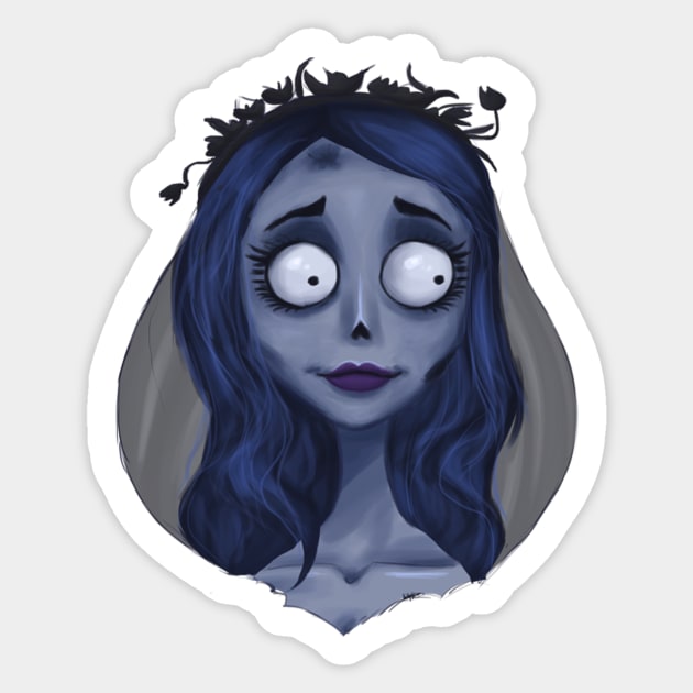 Poor Bride Sticker by Dapper Draws